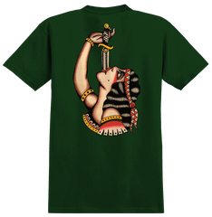 REAL SWORD SWALLOWER TEE FOREST w/ MULTI COLOR PRINTS