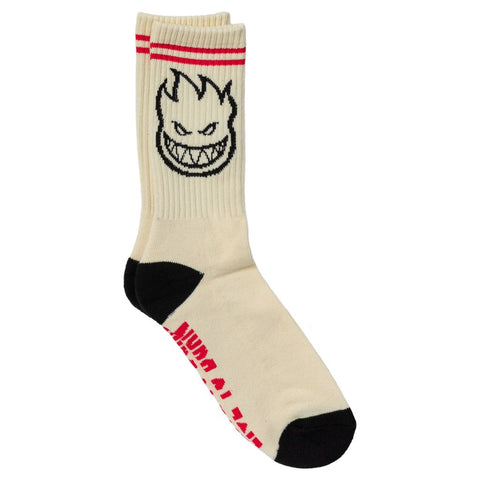 SPITFIRE BIGHEAD SOCK NATURAL / BLACK / RED