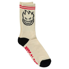 SPITFIRE BIGHEAD SOCK NATURAL / BLACK / RED