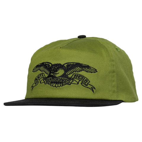 ANTIHERO BASIC EAGLE SNAPBACK OLIVE / BLACK