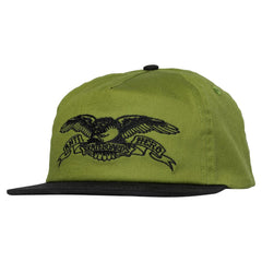ANTIHERO BASIC EAGLE SNAPBACK OLIVE / BLACK