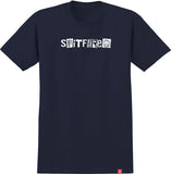 SPITFIRE RANSOM II TEE TRUE NAVY w/ WHITE PRINT