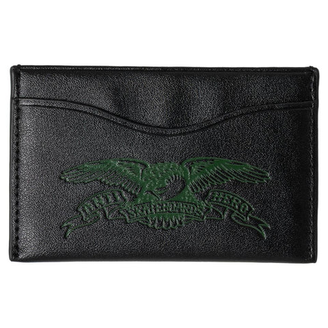 ANTIHERO BASIC EAGLE CARDHOLDER WALLET BLACK / OLIVE
