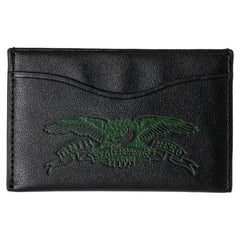 ANTIHERO BASIC EAGLE CARDHOLDER WALLET BLACK / OLIVE