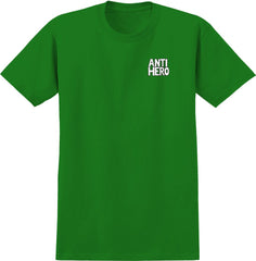ANTIHERO DAAN FIRST RINGSPUN TEE KELLY GREEN w/ MULTI COLOR PREMIUM PRINTS