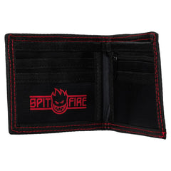 SPITFIRE LTB ARCH BI-FOLD WALLET BLACK / RED