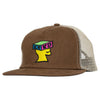 KROOKED DEMENTIONAL SNAPBACK BROWN / TAN