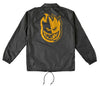 SPITFIRE BIGHEAD SPLIT DOUBLE WINDBREAKER JACKET BLACK w/ YELLOW PRINTS
