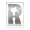 REAL R LOGO FOIL STICKER MED