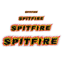 SPITFIRE FLAMES SCRIPT STICKERS