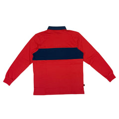 SPITFIRE GEARY RUGBY SHIRT RED / NAVY / GOLD