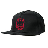 SPITFIRE BIGHEAD SNAPBACK HAT BLACK / RED