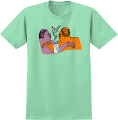 THERE FLOWERS TEE MINT GREEN